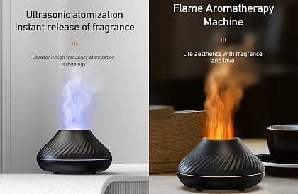 Aroma difuzér s efektem hořícího plamene – ROUND 2541
