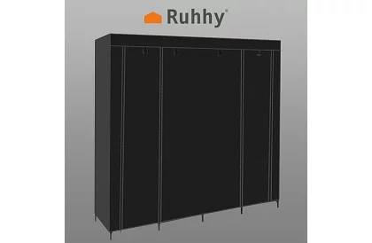 Látková skládací skříň – 170 × 170 × 42 cm