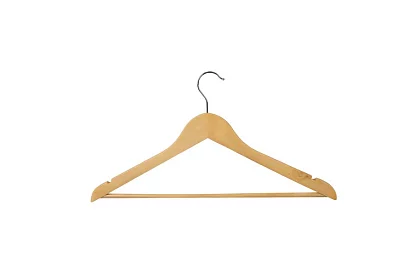 Dřevěná ramínka na oděvy – sada 10 kusů