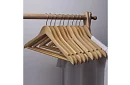 Dřevěná ramínka na oděvy – sada 10 kusů