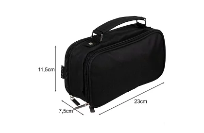 Školní pouzdro - černý penál s uchem