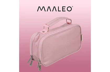 Školní pouzdro - růžový penál s uchem