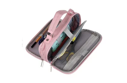 Školní pouzdro - růžový penál s uchem