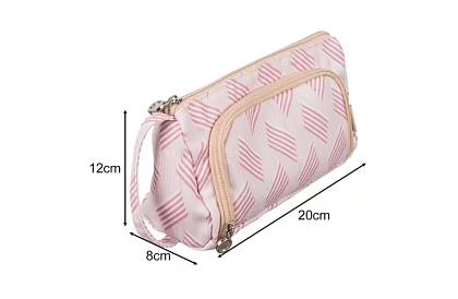 Školní pouzdro - růžový penál se vzorem