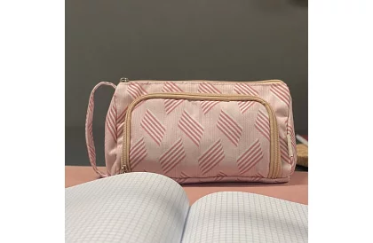 Školní pouzdro - růžový penál se vzorem