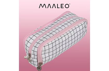 Rozšiřitelné školní pouzdro - károvaný penál