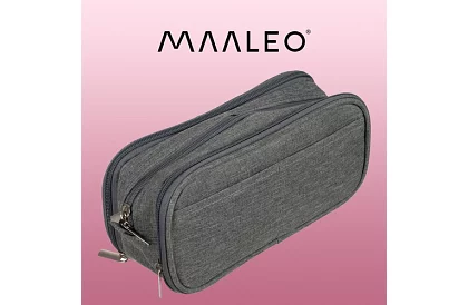 Rozšiřitelné školní pouzdro - šedý penál