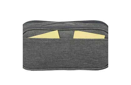 Rozšiřitelné školní pouzdro - šedý penál