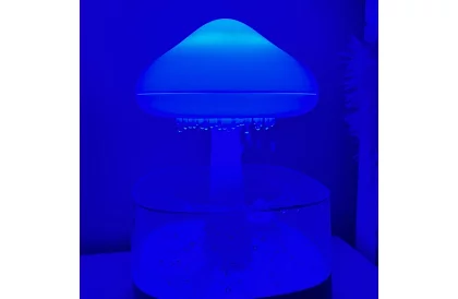 Zvlhčovač s led noční lampou s efektem dopadajícího deště