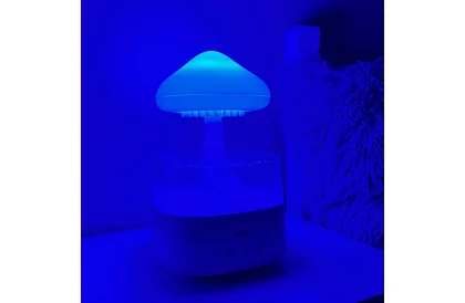 Zvlhčovač s led noční lampou s efektem dopadajícího deště