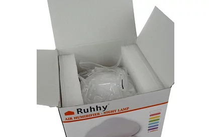 Zvlhčovač s led noční lampou s efektem dopadajícího deště