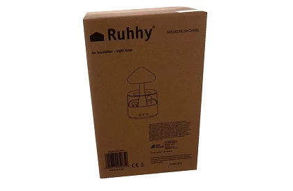 Zvlhčovač s led noční lampou s efektem dopadajícího deště