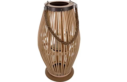 Bambusová lucerna - svícen 23 x 40 cm
