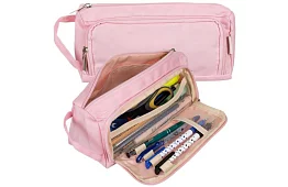 Školní pouzdro - růžový penál s uchem