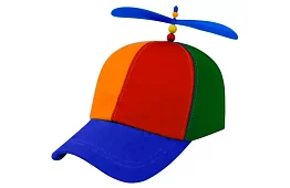 Barevná baseballová kšiltovka s vrtulí