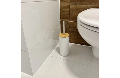 Koupelnové doplňky - bílá sada 6 kusů