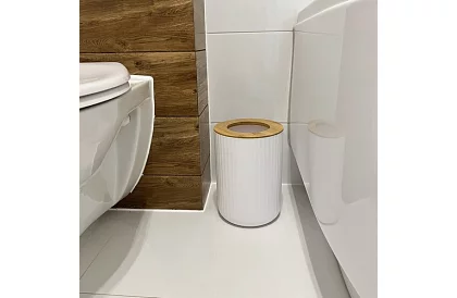 Koupelnové doplňky - bílá sada 6 kusů