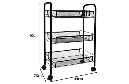 Mobilní pojízdný regál - 65 x 25 x 44 cm