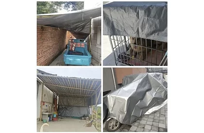 Krycí plachta s oky - 3 x 4 metry