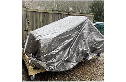 Krycí plachta s oky - 3 x 4 metry