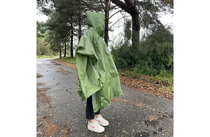 Pončo pláštěnka do deště - zelená