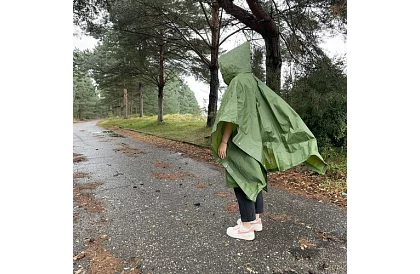 Pončo pláštěnka do deště - zelená