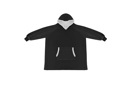 Velká oversize mikina - černá deka