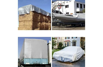 Krycí plachta s oky - 4 x 5 metry