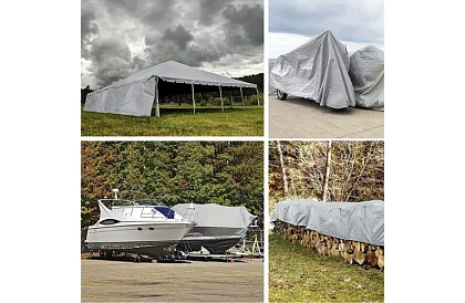 Krycí plachta s oky - 4 x 5 metry