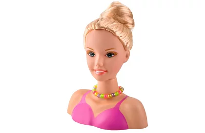 Česací hlava na styling vlasů + doplňky