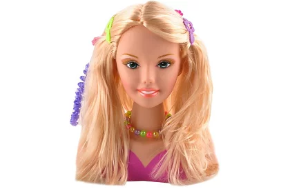 Česací hlava na styling vlasů + doplňky