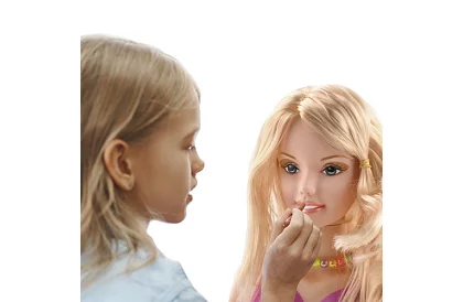 Česací hlava na styling vlasů + doplňky