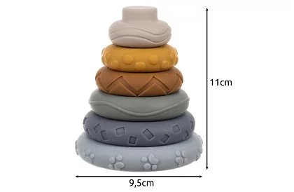 Měkké senzorické bloky pro děti – sada 12 ks + medvídek Koala