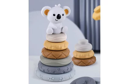 Měkké senzorické bloky pro děti – sada 12 ks + medvídek Koala