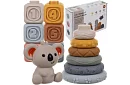 Měkké senzorické bloky pro děti – sada 12 ks + medvídek Koala