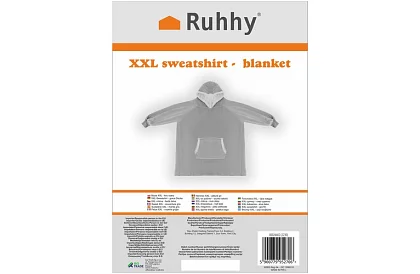 Velká oversize mikina - šedá deka