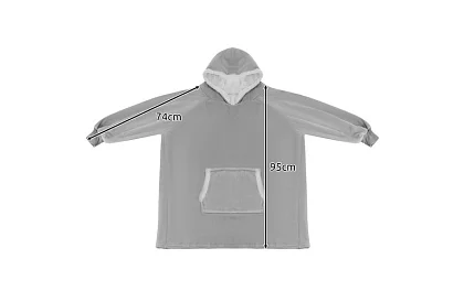 Velká oversize mikina - šedá deka