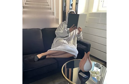 Velká oversize mikina - šedá deka