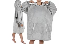 Velká oversize mikina - šedá deka