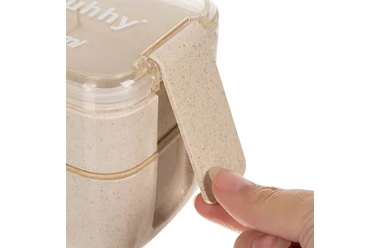 Svačinový box s příborem - obědový box 750ml