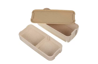 Svačinový box s příborem - obědový box 750ml