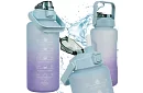 Velká motivační láhev na vodu 2000 ml
