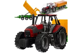 Velký traktor s vlekem