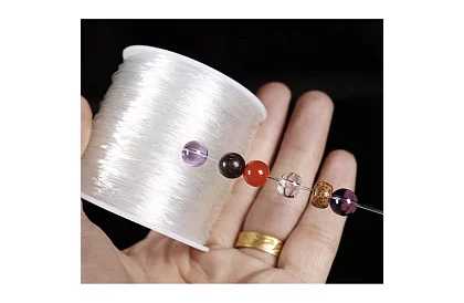 Transparentní guma na výrobu náramků - 40 m