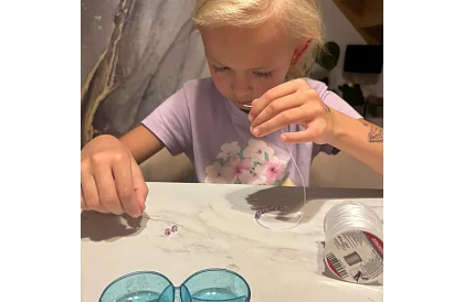 Transparentní guma na výrobu náramků - 40 m