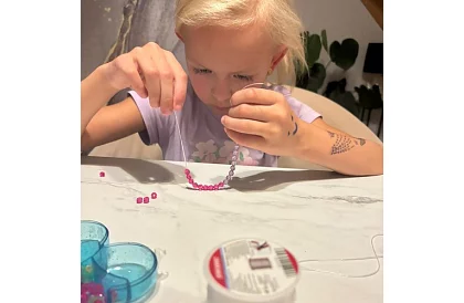 Transparentní guma na výrobu náramků - 40 m