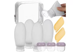 Cestovní lahvičky na kosmetiku - sada do letadla