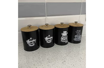 Kuchyňské dózy na potraviny – sada 4 kusy