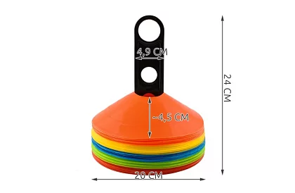 Tréninkové barevné kužely – 50 kusů
