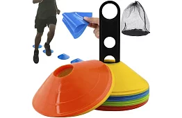 Tréninkové barevné kužely – 50 kusů